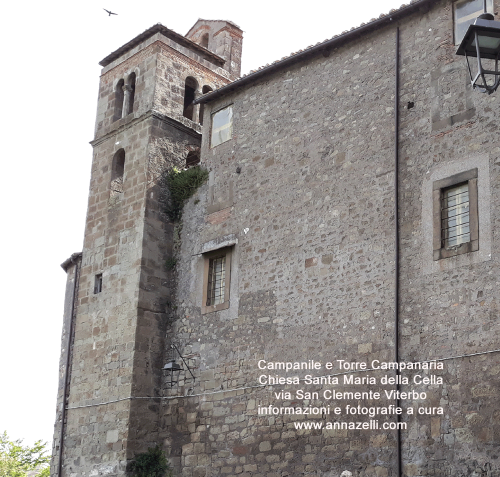 campanile chiesa santa maria della cella via san clemente viterbo foto anna zelli