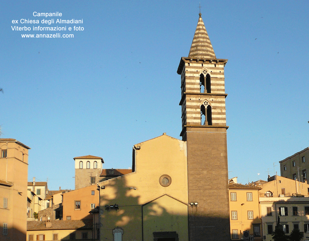 campanile chiesa degli almadiani viterbo info e foto anna zelli