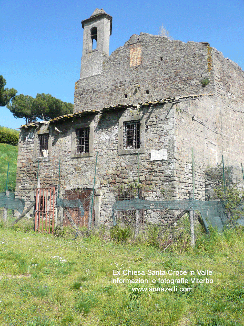 campanile ex chiesa santa croce in valle faul viterbo info e foto 