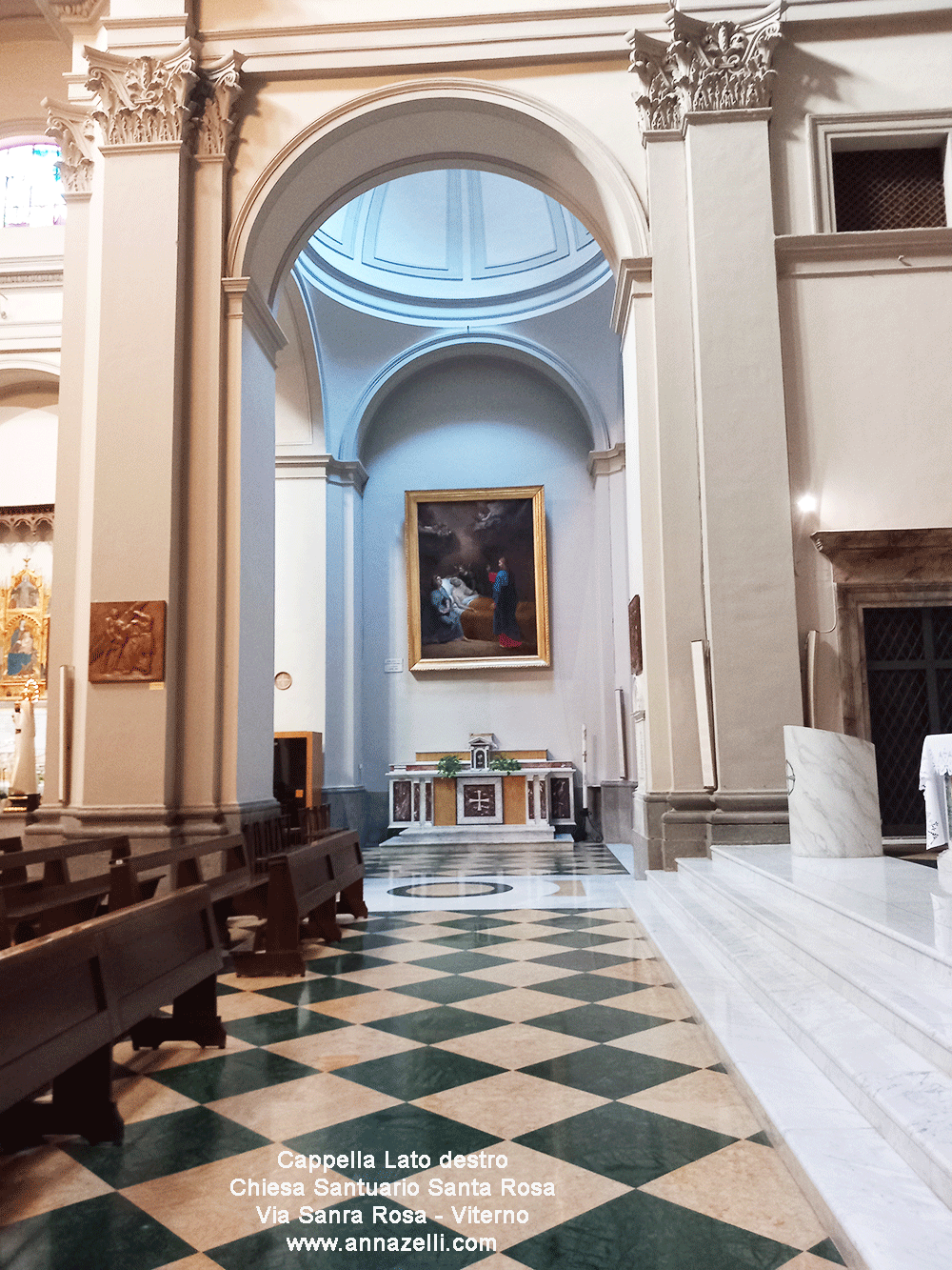 cappella lato destro chiesa santuario santa rosa viterbo info e foto anna zelli