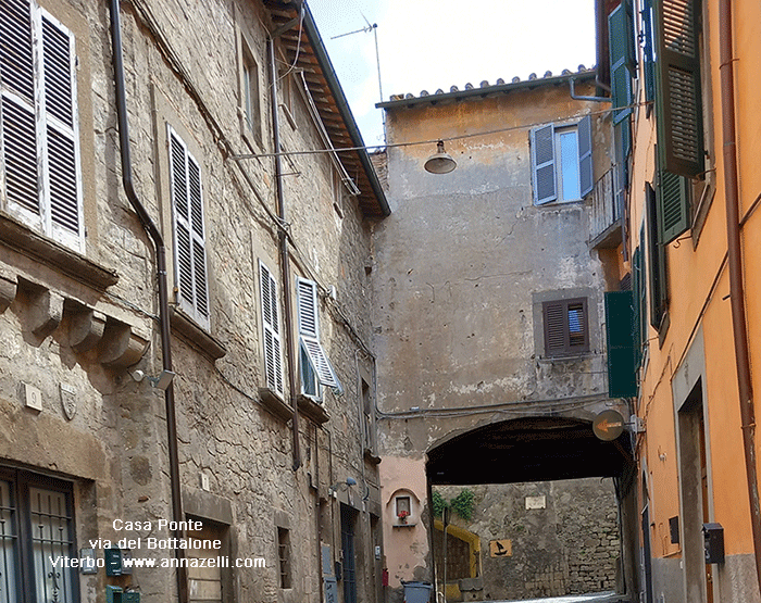 casa ponte via del bottalone viterbo centro storico info e foto anna zelli