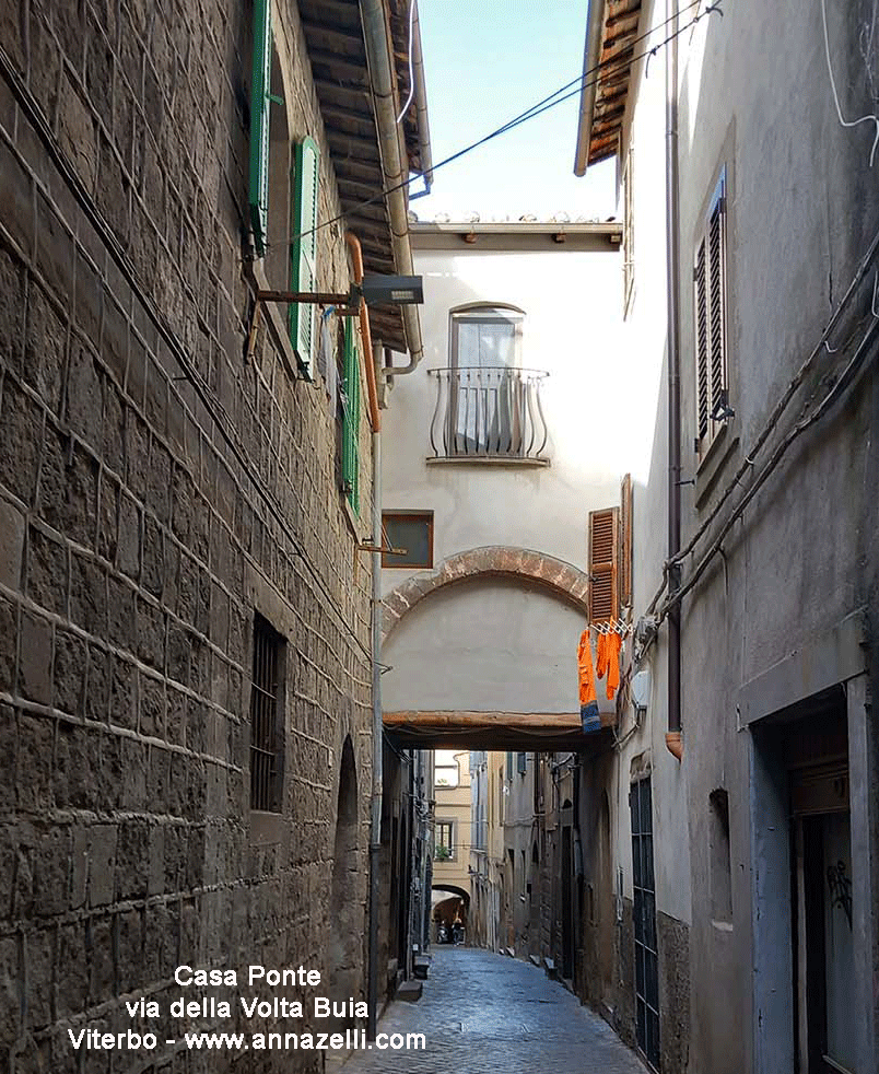 casa ponte via della volta buia viterbo centro info e foto anna zelli