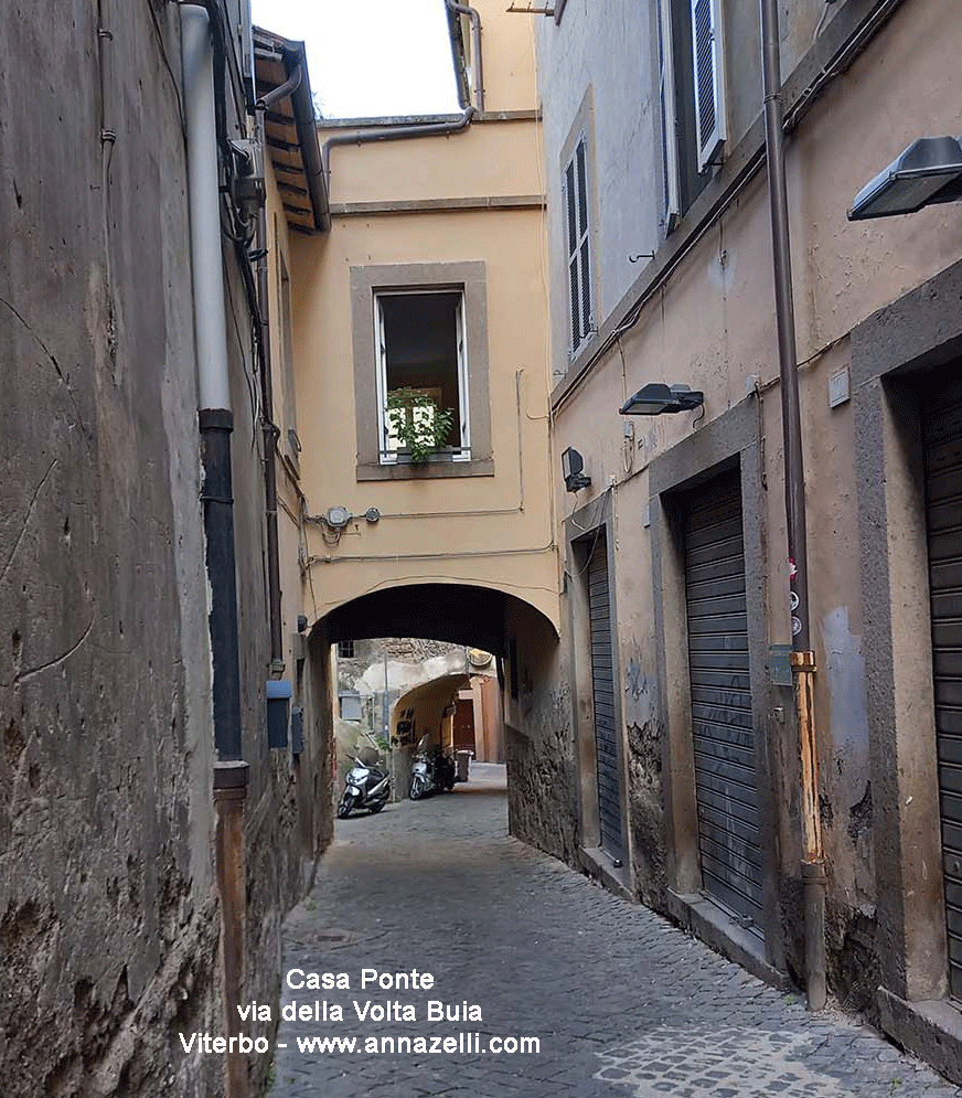 casa ponte via della volta buia viterbo centro info e foto anna zelli