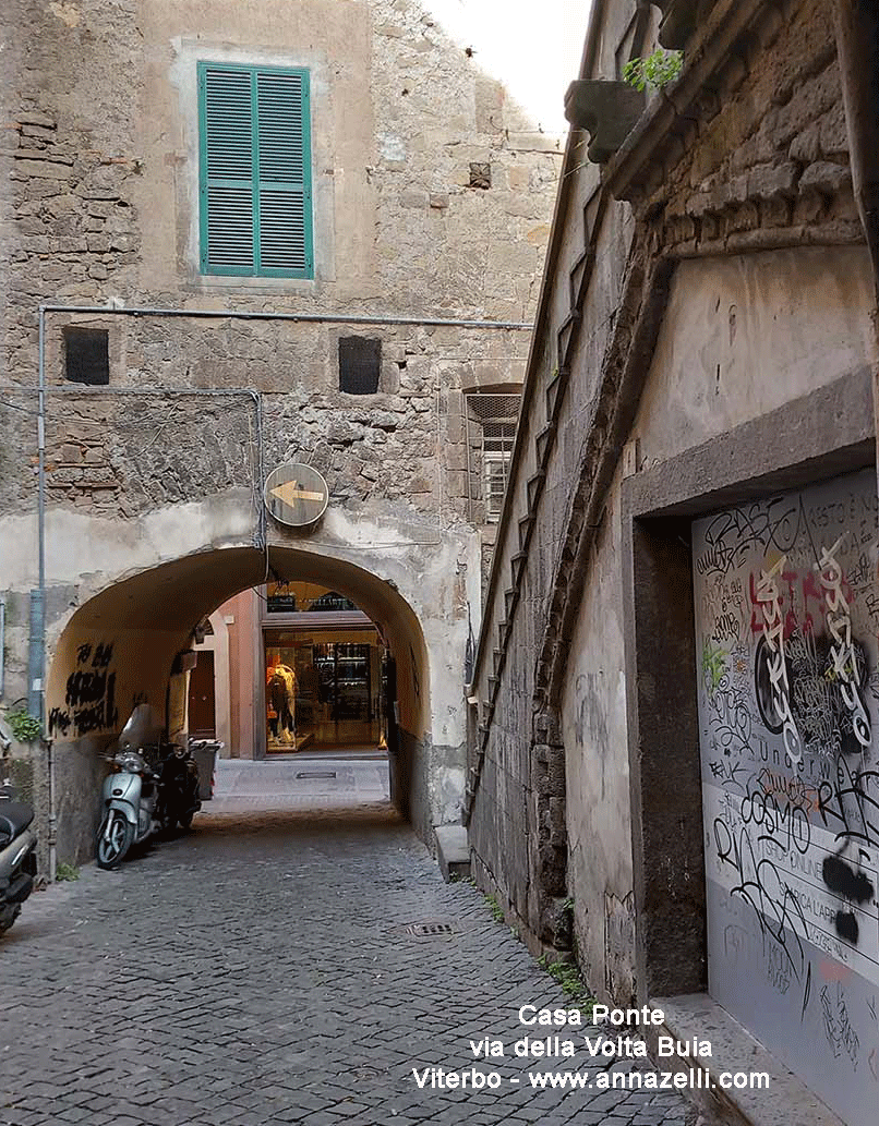 casa ponte via della volta buia viterbo centro info e foto anna zelli