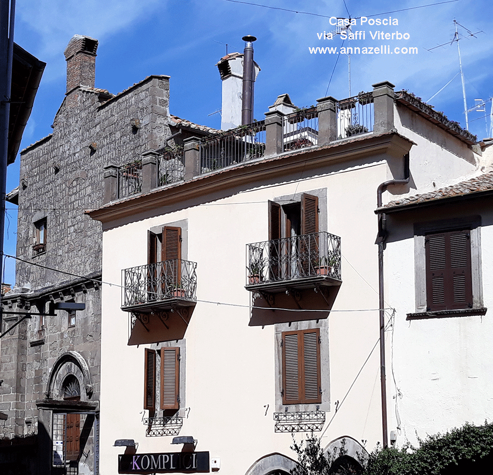 casa poscia via saffi viterbo info e foto anna zelli