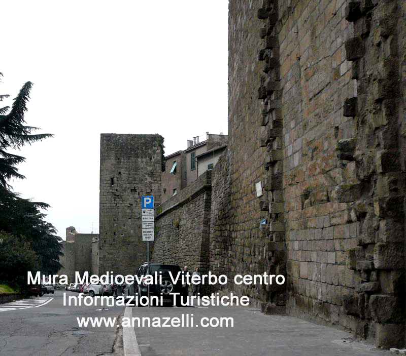mura medioevali a viterbo centro storico cinta muraria