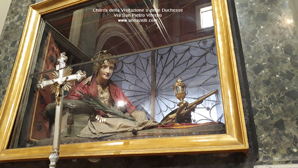 interno chiesa della visitazione o delle duchesse via san pietro viterbo info foto anna zelli