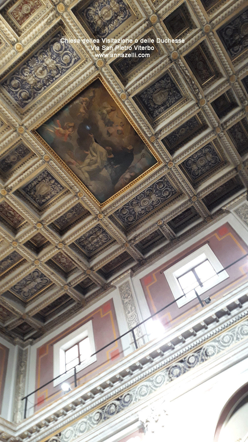 interno chiesa della visitazione o delle duchesse via san pietro viterbo info foto anna zelli