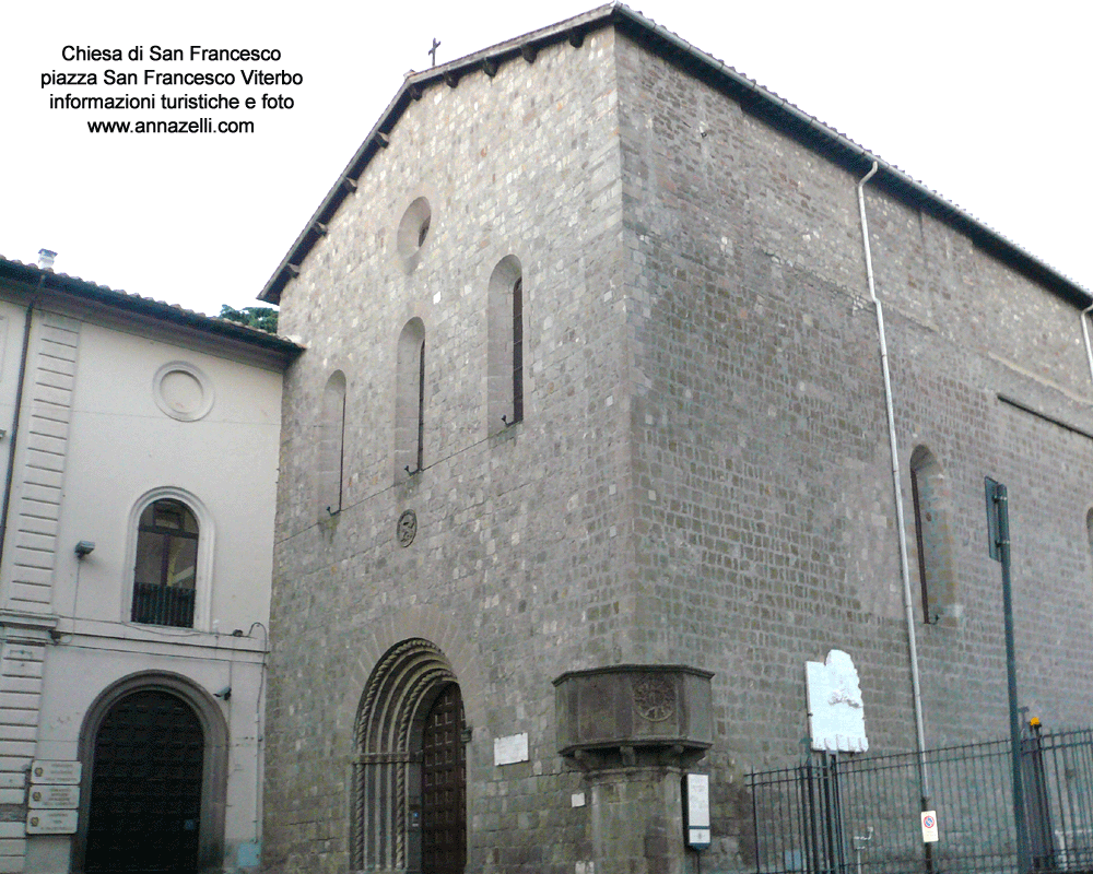 chiesa di san francesco piazza san francesco viterbo centro storico info e foto anna zelli
