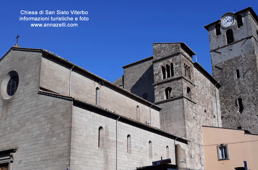 chiesa di san sisto viterbo centro storico info e foto anna zelli