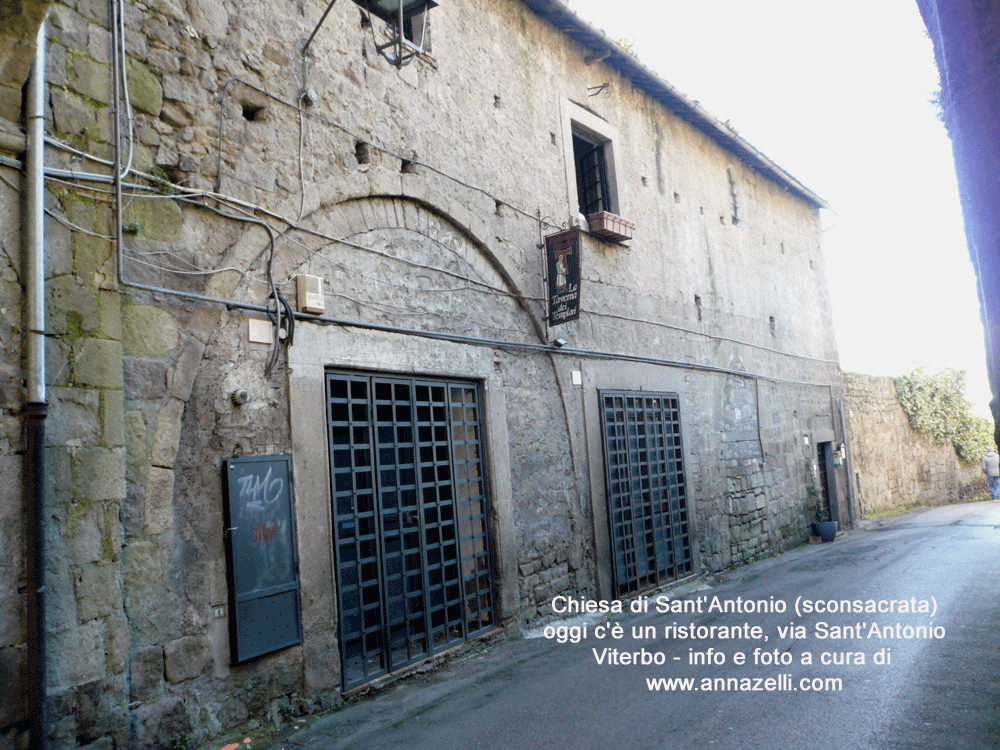 chiesa sant'antonio sconsacrata via sant'antonio viterbo foto anna zelli