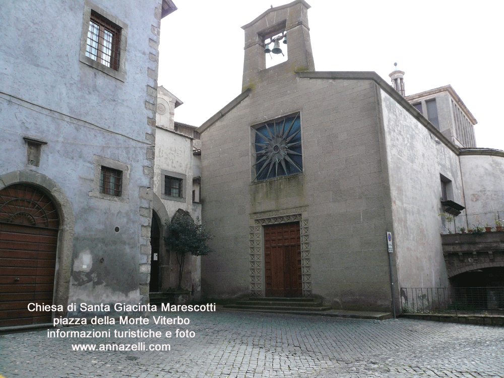 chiesa santa giacinta marescotti e chiesa san bernardino piazza della morte viterbo centro storico foto anna zelli
