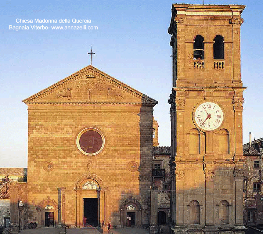 chiesa madonna della quercia bagnaia viterbo info anna zelli