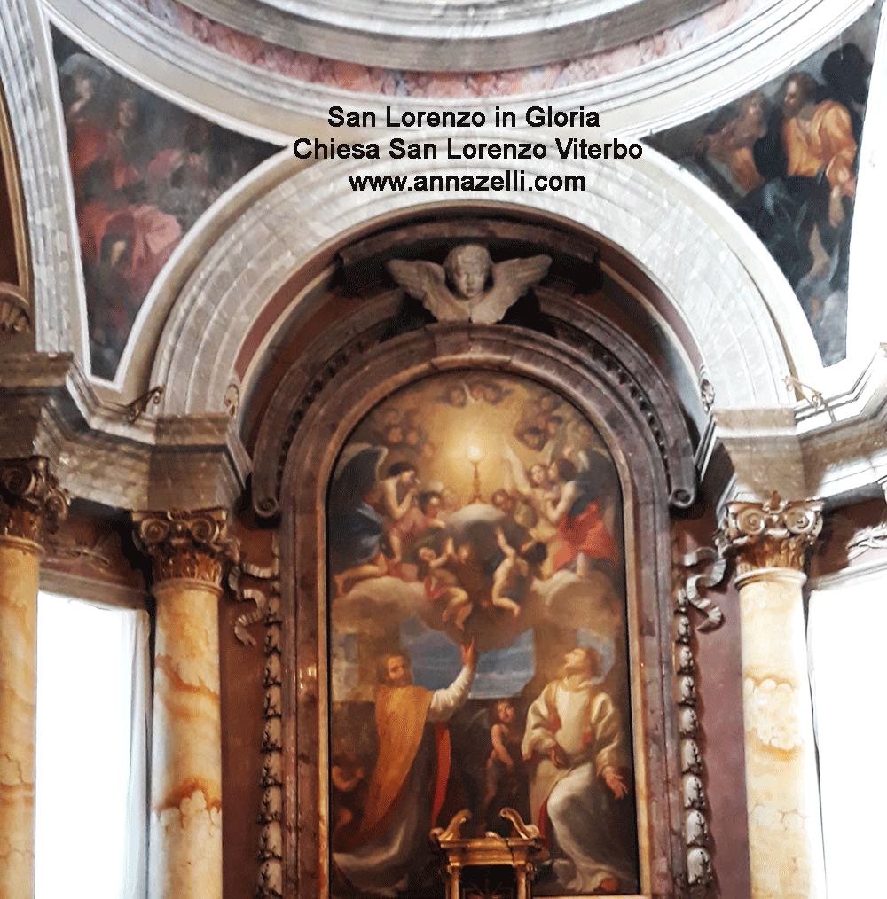 chiesa san lorenzo altare maggiore san lorenzo in gloria opera romanelli info storia anna zelli