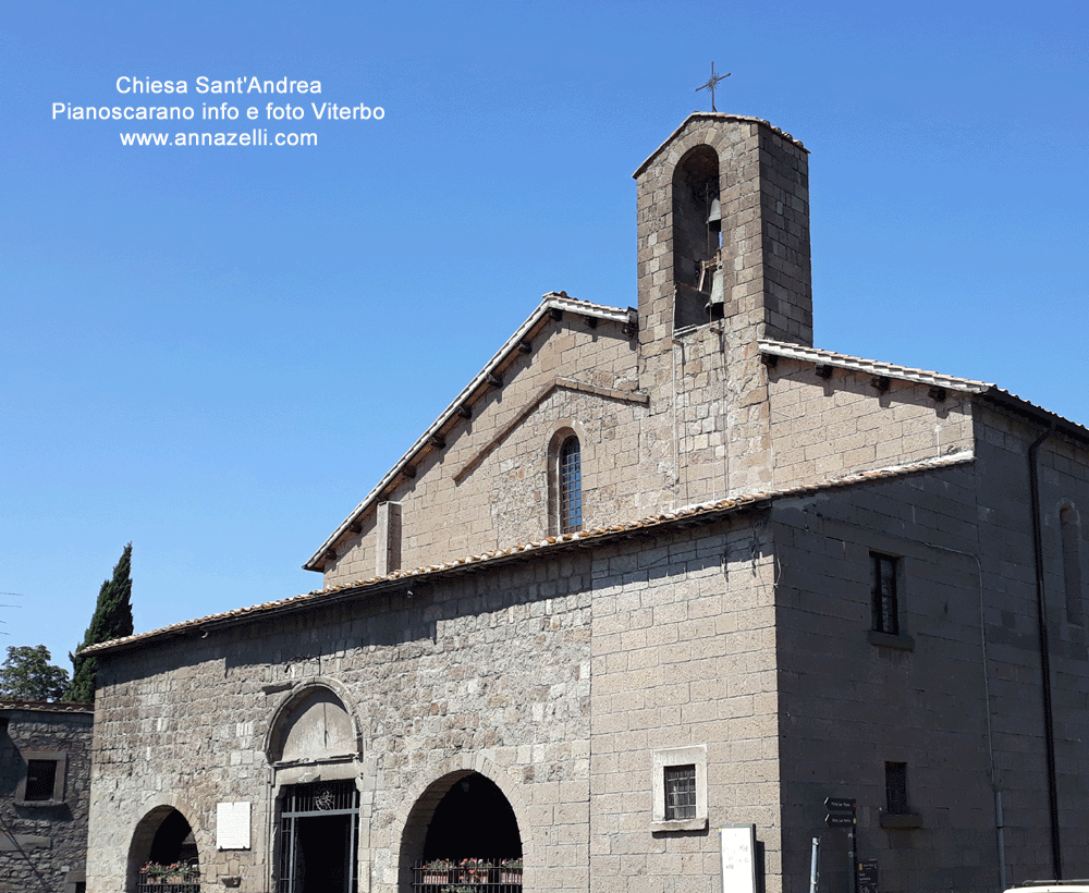 chiesa sant'andrea a pianoscarano viterbo info foto anna zelli