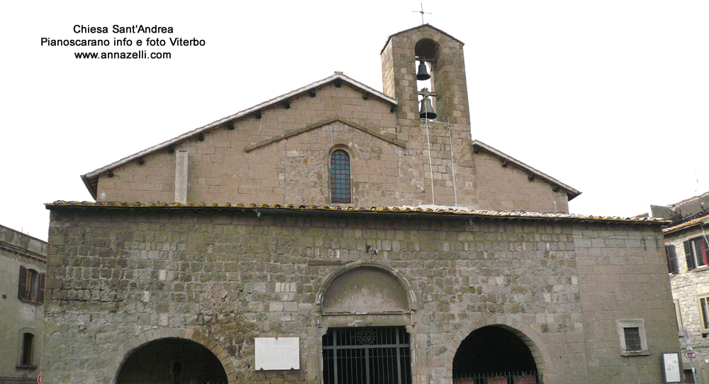 chiesa sant'andrea pianoscarano viterbo info foto anna zelli