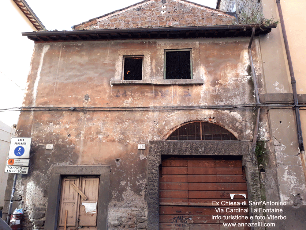 antica chiesa di sant'antonino via cardinal pietro la fontaine viterbo foto anna zelli