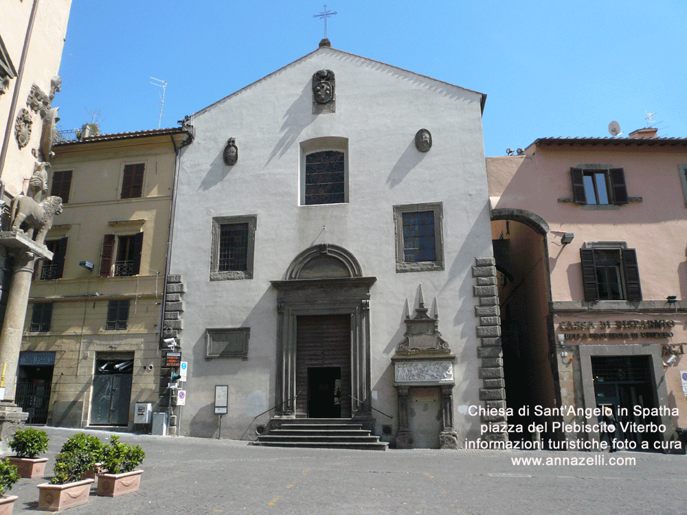 chiesa di sant'angelo in spatha piazza del plebiscito viterbo foto anna zelli