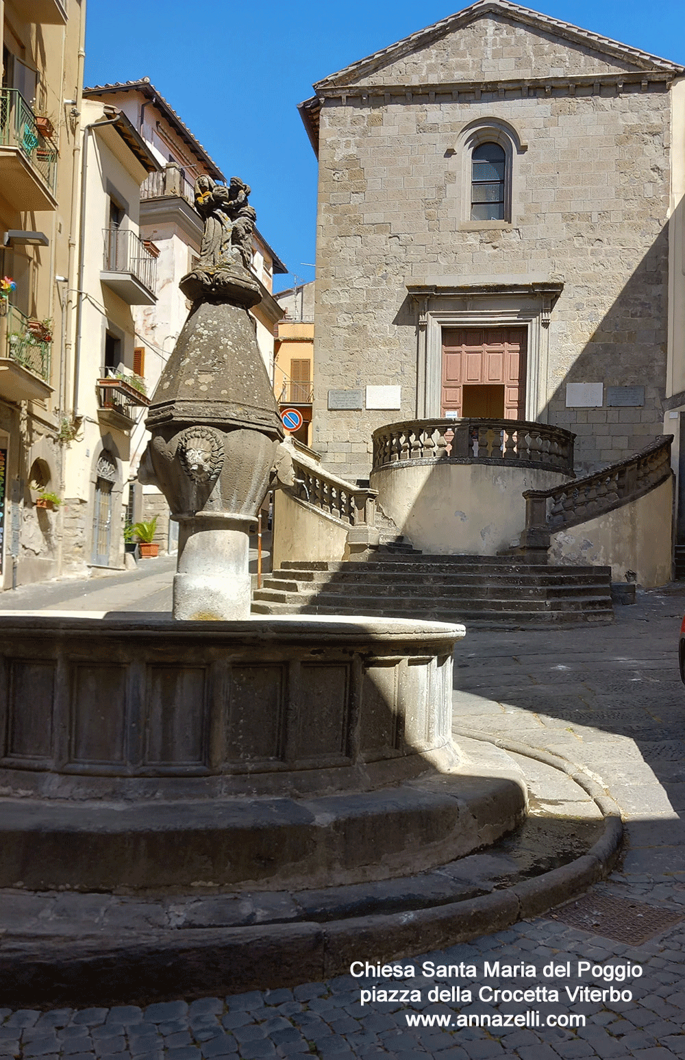 chiesa santa maria del poggio piazza della crocetta viterbo info e foto anna zelli