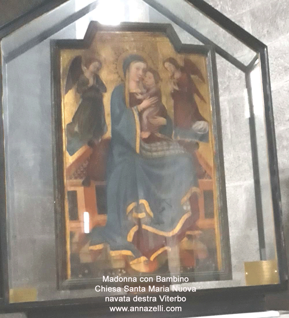 madonna con bambino navata sinistra chiesa santa maria nuova viterbo info e foto anna zelli