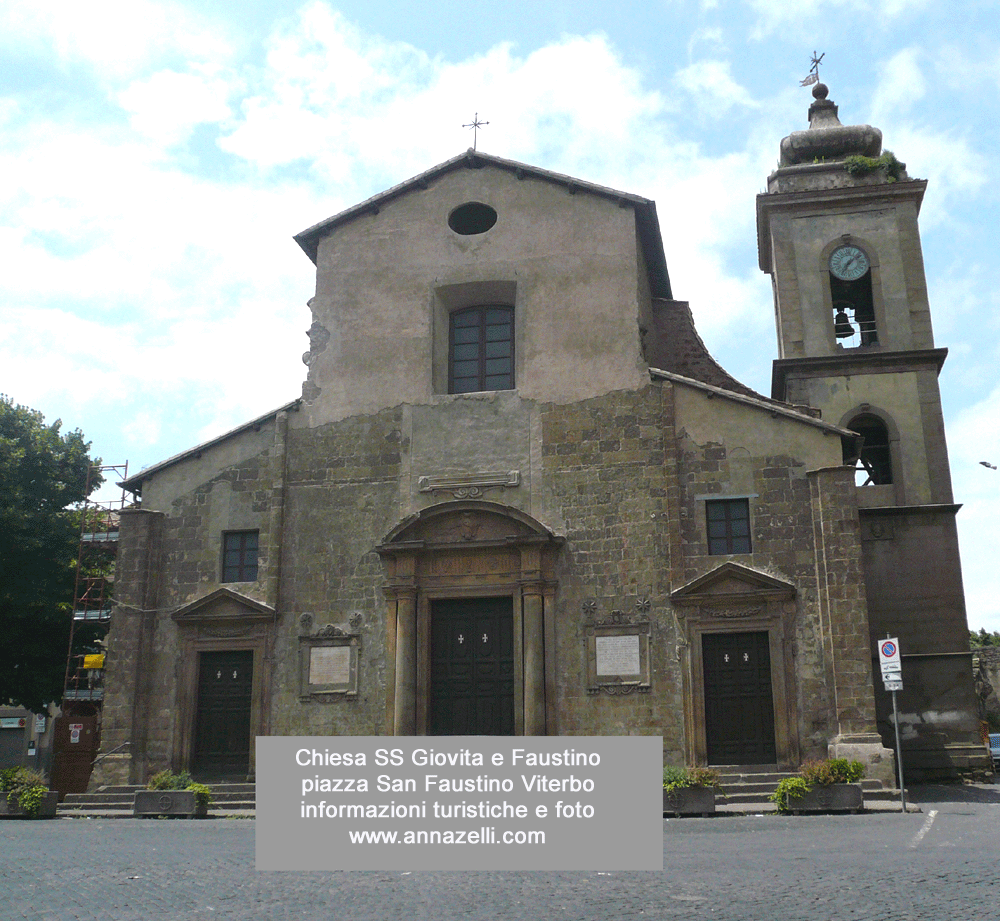 chiesa santissimi giovita e faustino piazza san faustino viterbo info e foto anna zelli