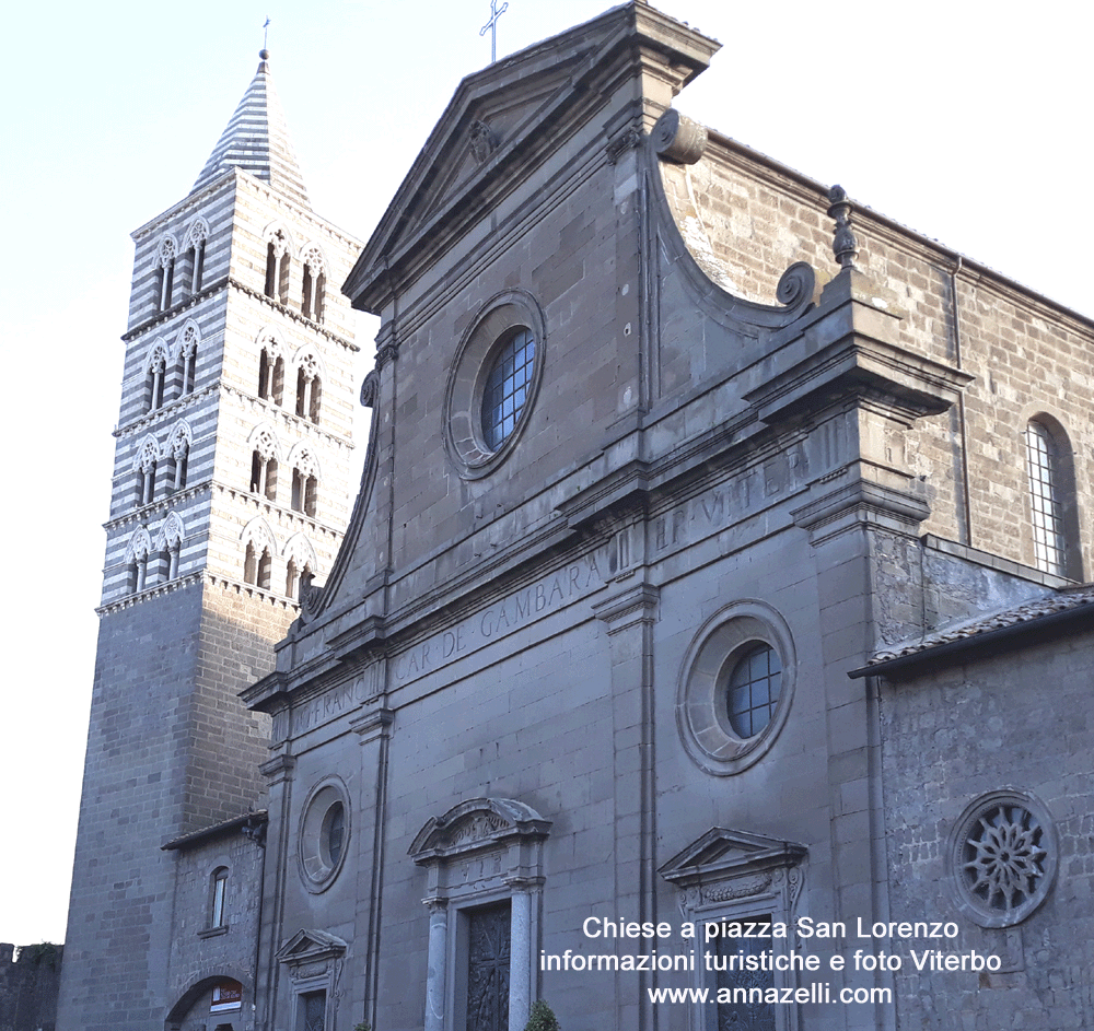 chiese a piazza san lorenzo viterbo info e foto anna zelli