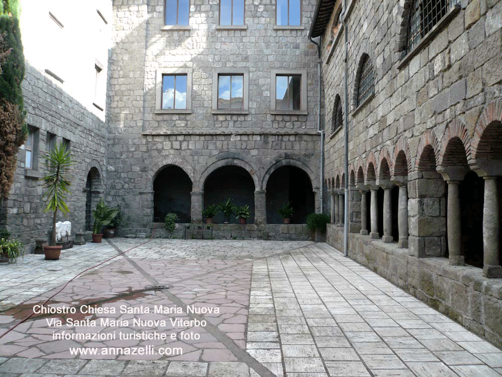 chiostro chiesa santa maria nuova viterbo centro storico info e foto anna zelli