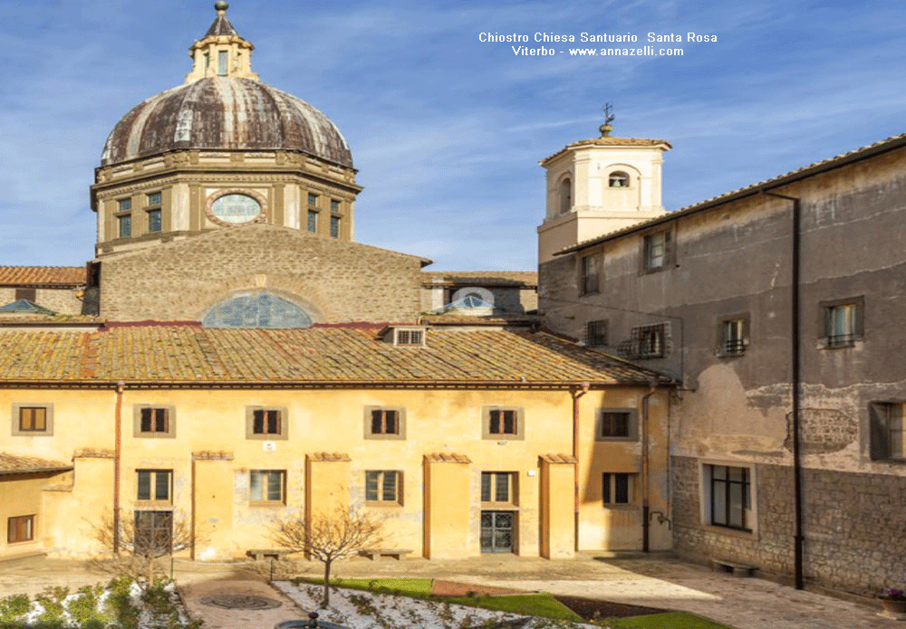 chiostro chiesa santuario chiesa santa rosa viterbo