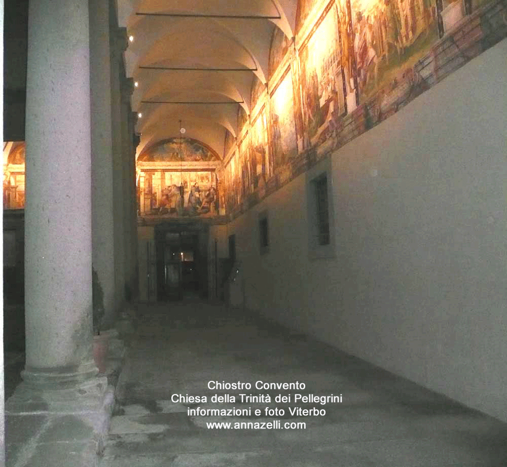 chiostro convento chiesa della trinità dei pellegrini viterbo info e foto anna zelli