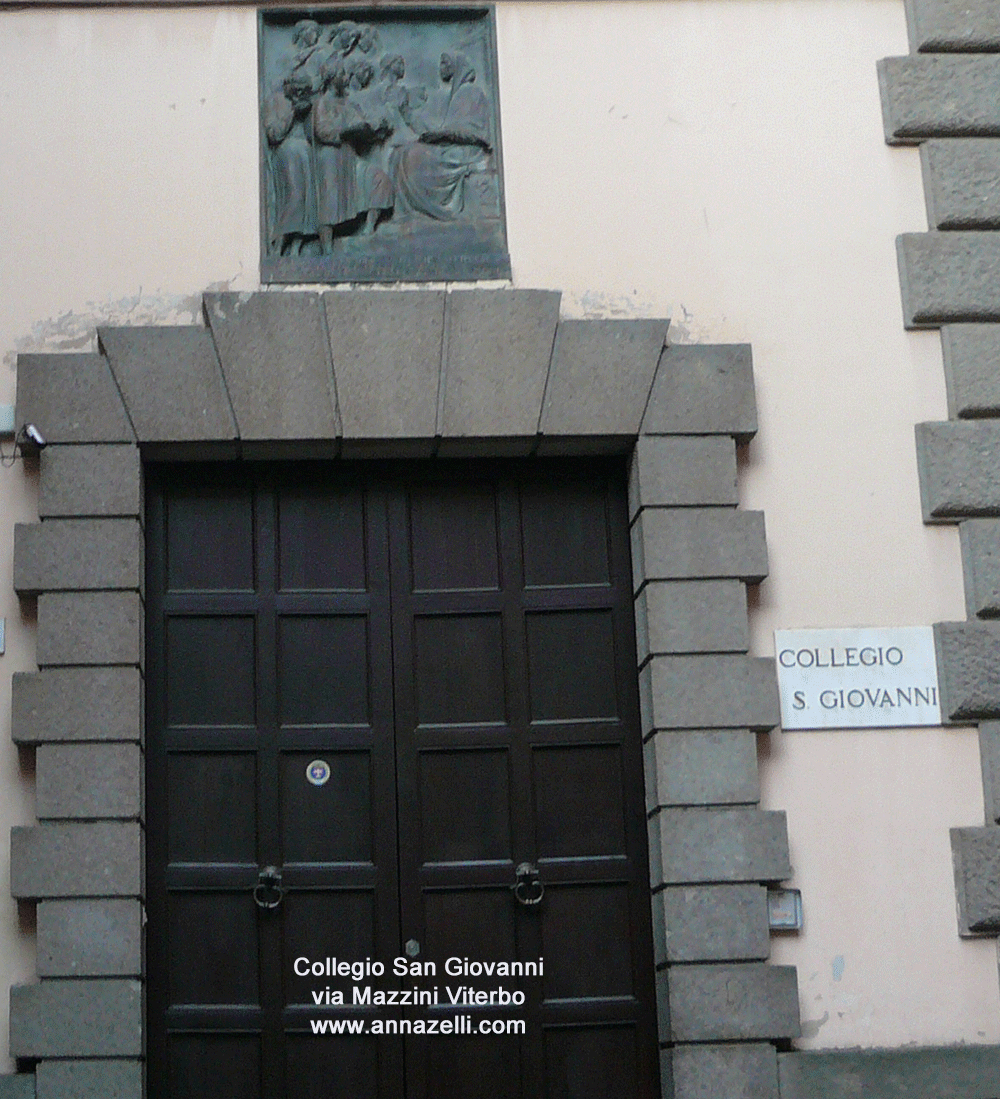 Collegio San Giovanni Largo Santa Rosa Venerini Viterbo centro storico