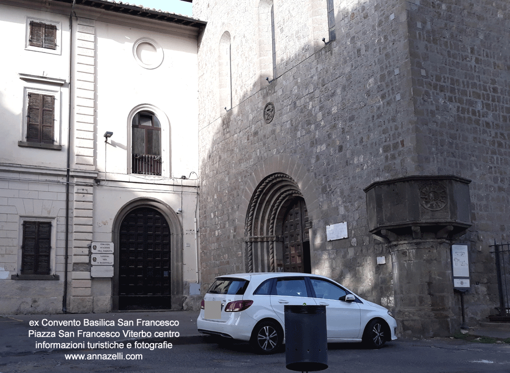 convento basilica di san francesco piazza san francesco viterbo info foto anna zelli
