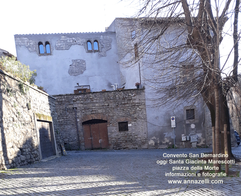 convento san bernardino oggi santa giacinta marescotti info e foto anna zelli