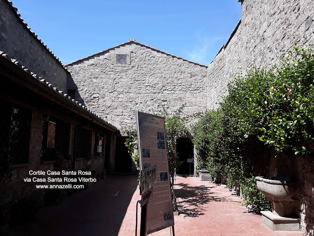 cortile casa santa rosa via casa santa rosa viterbo info e foto anna zelli