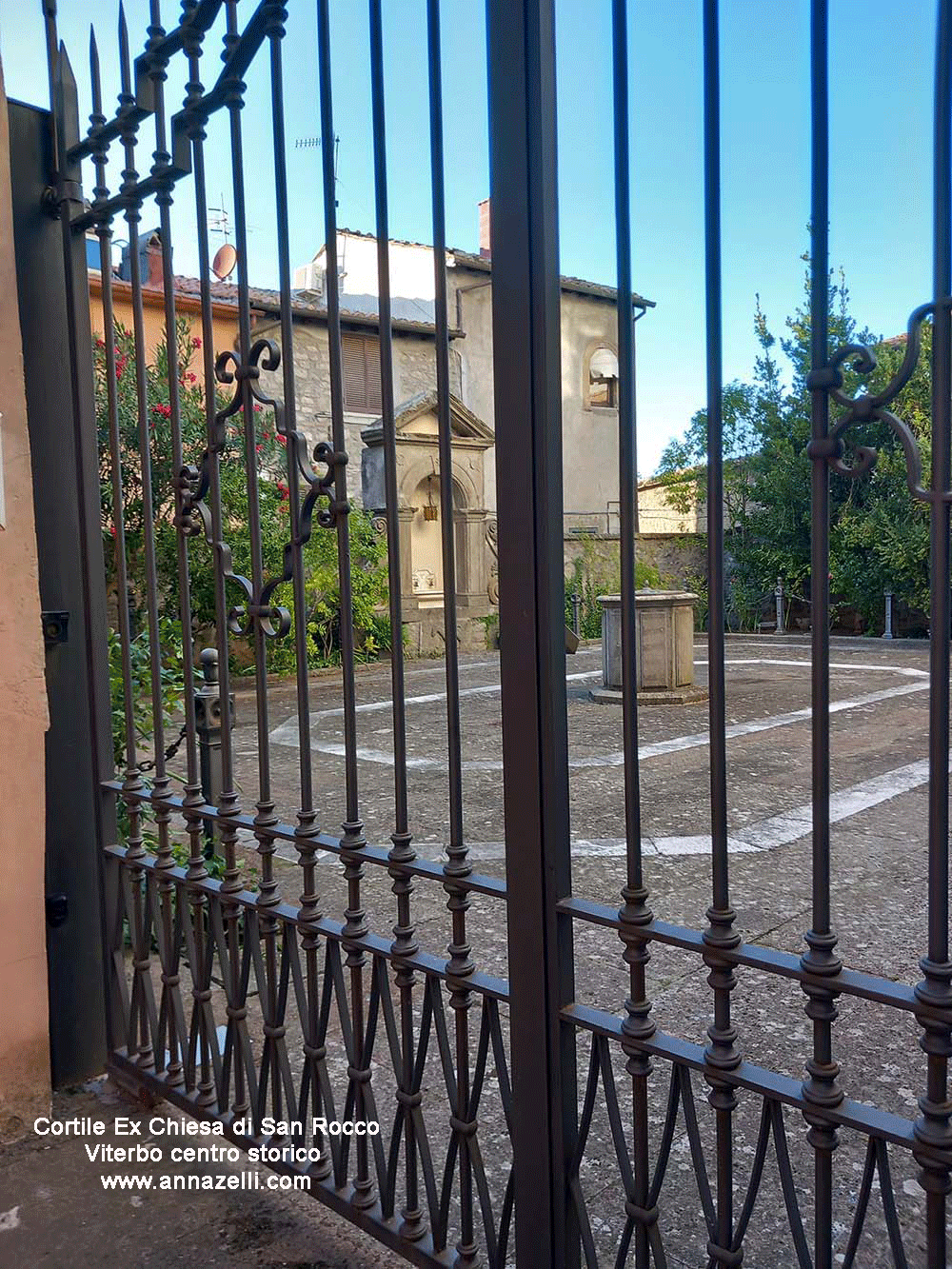 cortile ex chiesa di san rocco via san rocco viterbo info e foto anna zelli