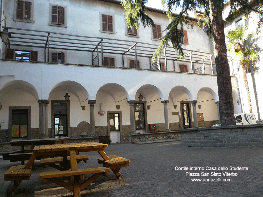 casa dello studente piazza san sisto viterbo centro storico