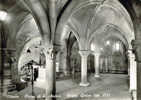 cripta chiesa sant'andrea apostolo pianoscarano viterbo archivio Mauro Galeotti