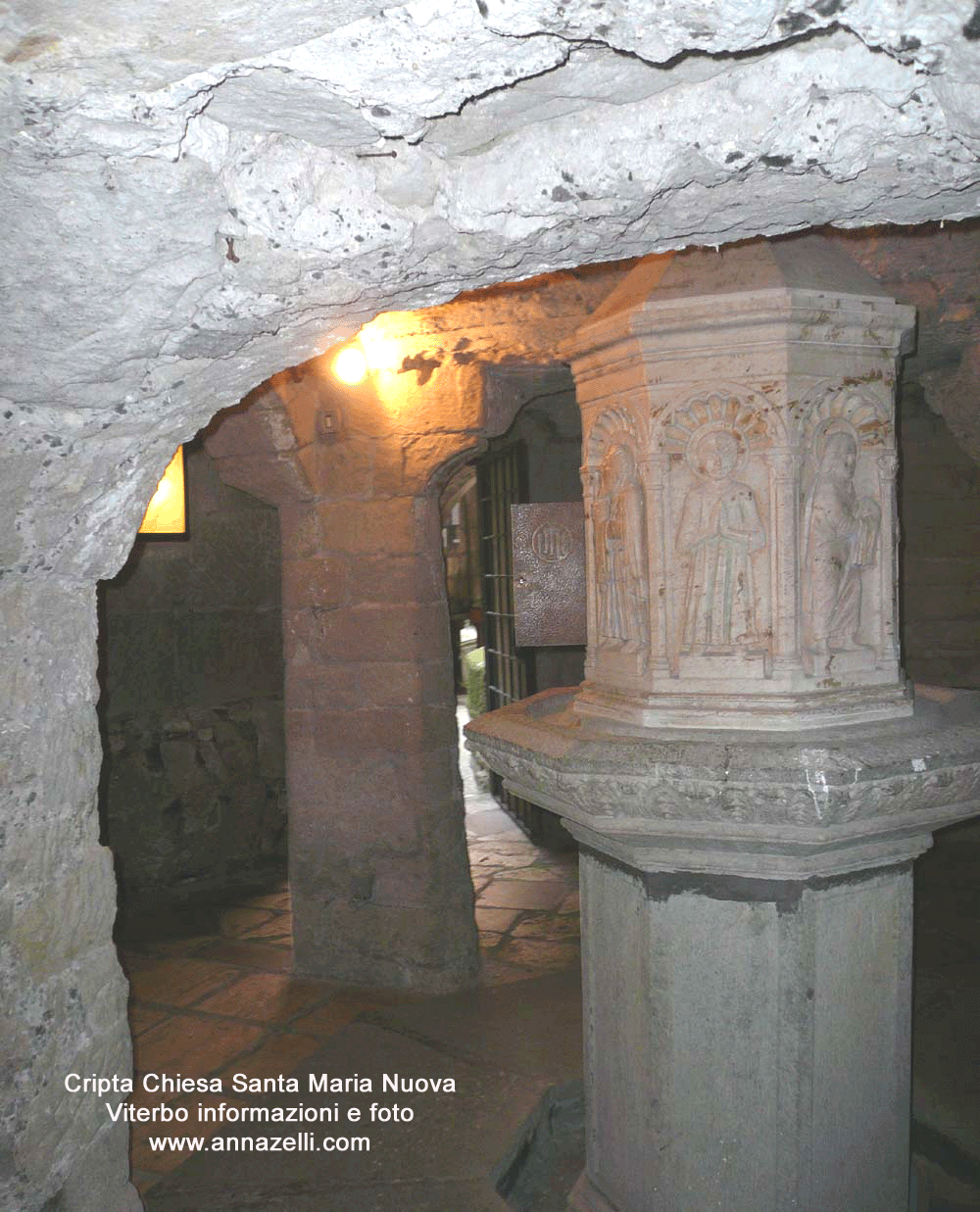 viterbo cripta chiesa santa maria nuova info e foto anna zelli