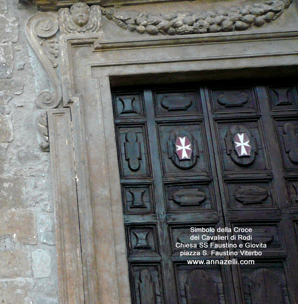 simbolo croce cavalieri di rodi chiesa ss faustino e giovita piazza san faustino info e foto anna zelli