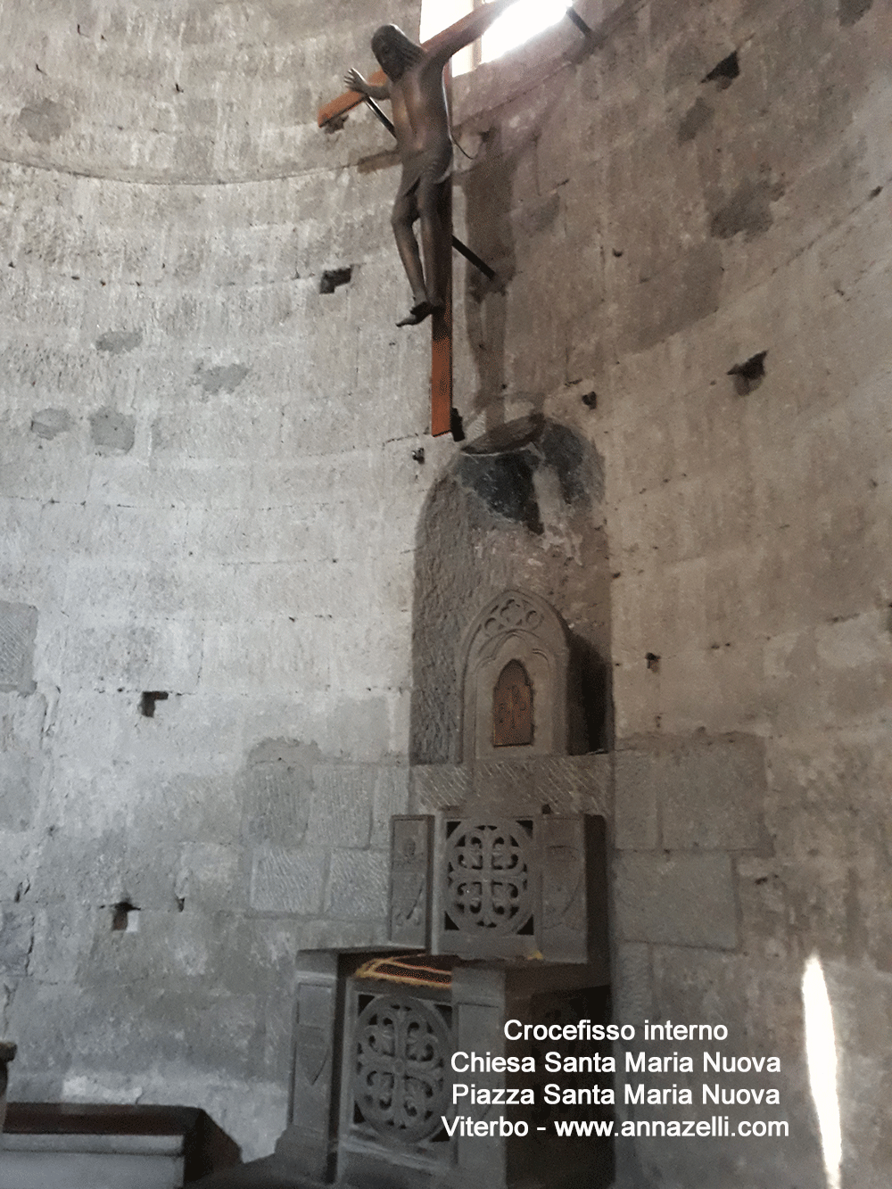 crocefisso interno chiesa santa maria nuova viterbo info e foto anna zelli