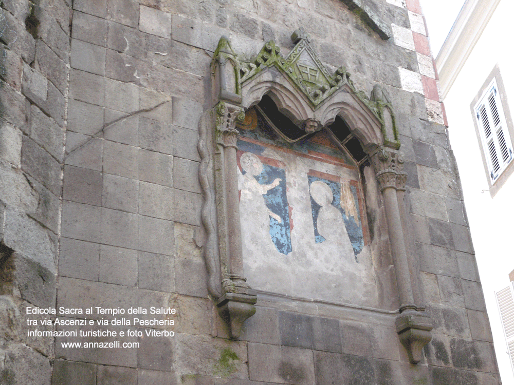 dettaglio edicola sacra al tempio della salute viterbo info e fotografie anna zelli