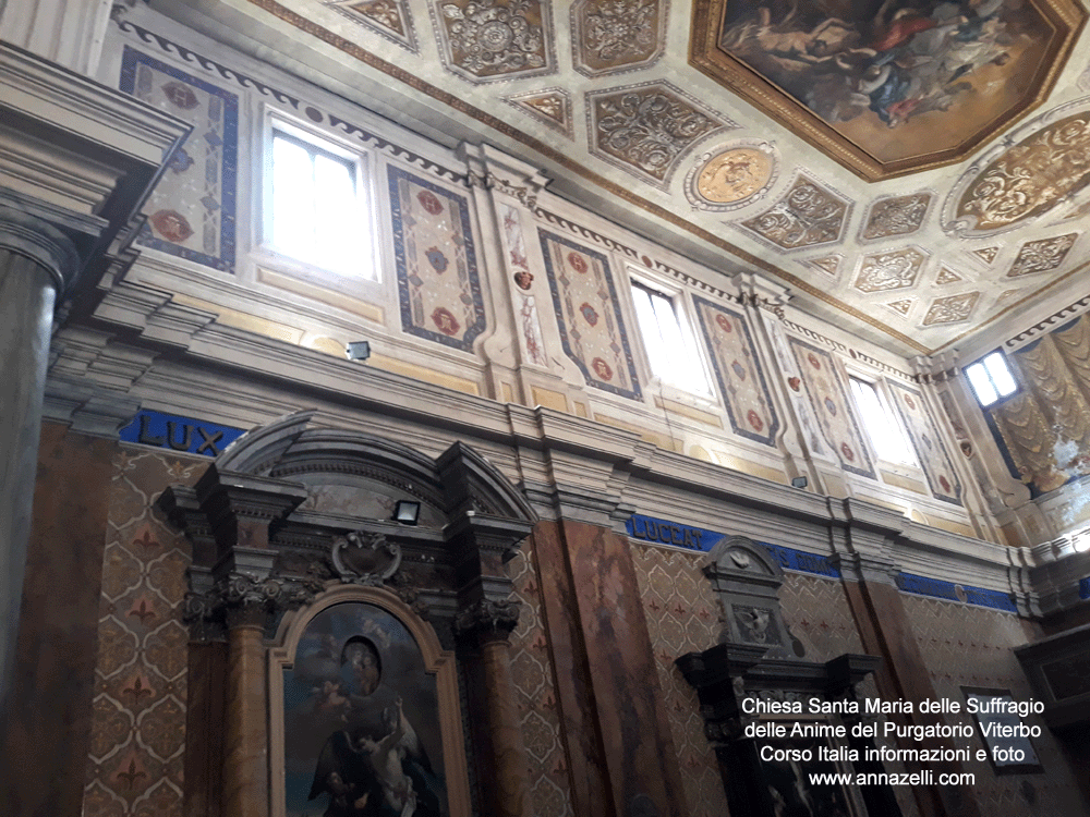 chiesa santa maria del suffragio corso italia viterbo centro storico info e foto anna zelli