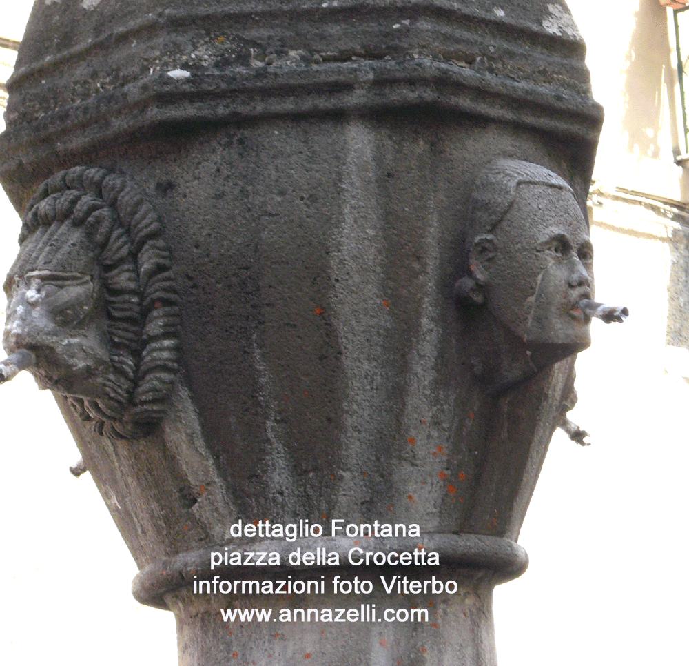 dettaglio fontana santa maria del poggio piazza della crocetta viterbo centro info foto anna zelli