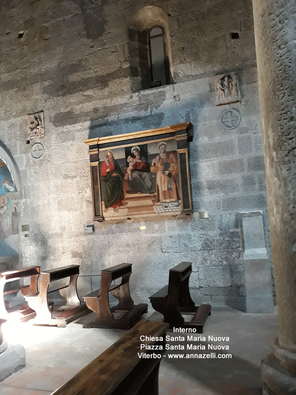 affreschi interno chiesa santa maria nuova viterbo info e foto anna zelli