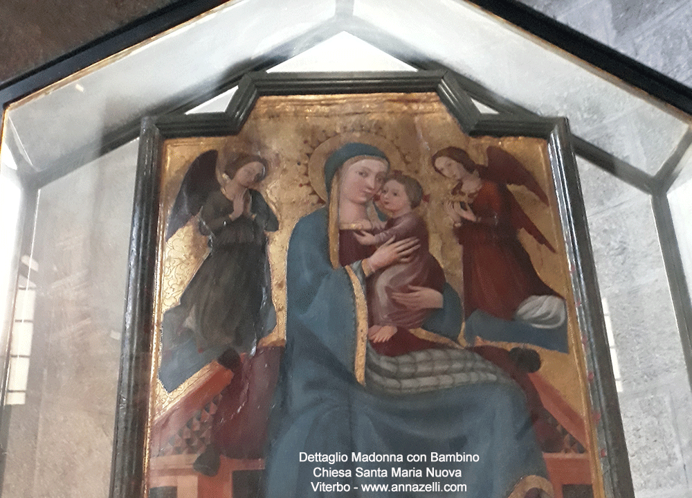 madonna con bambino dettaglio interno chiesa santa maria nuova viterbo info e foto anna zelli