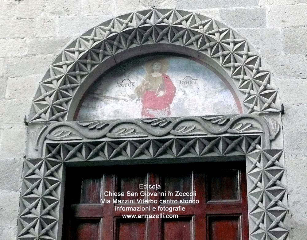 edicola chiesa san giovanni in zoccoli via mazzini viterbo centro storico info e foto anna zelli