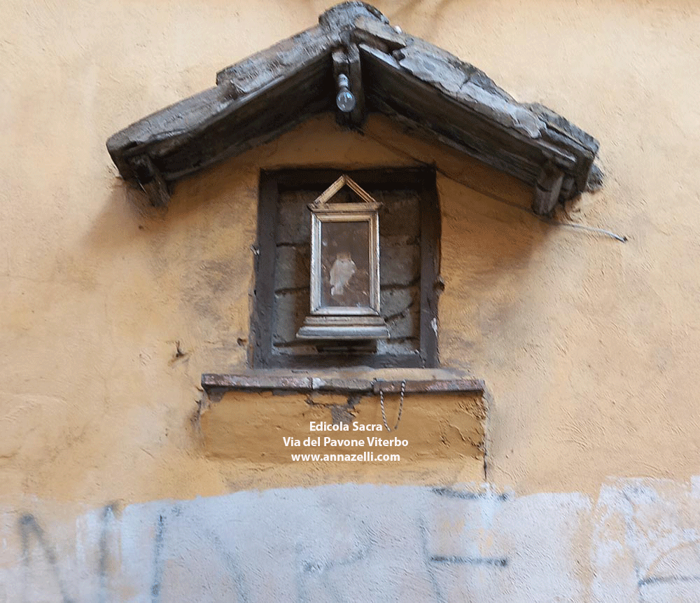 edicola sacra a via del pavone viterbo centro storico info e foto anna zelli