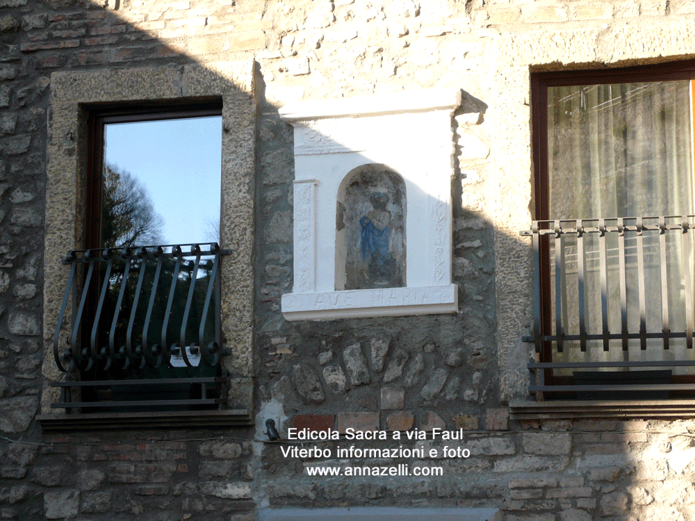 edicola sacra a via faul viterbo informazioni turistiche e foto