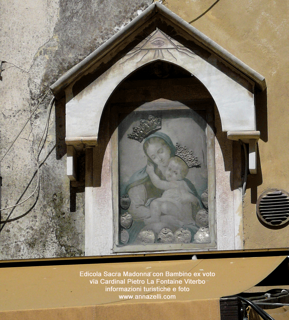 edicola sacra madonnella ex voto via cardinal la fontaine foto anna zelli