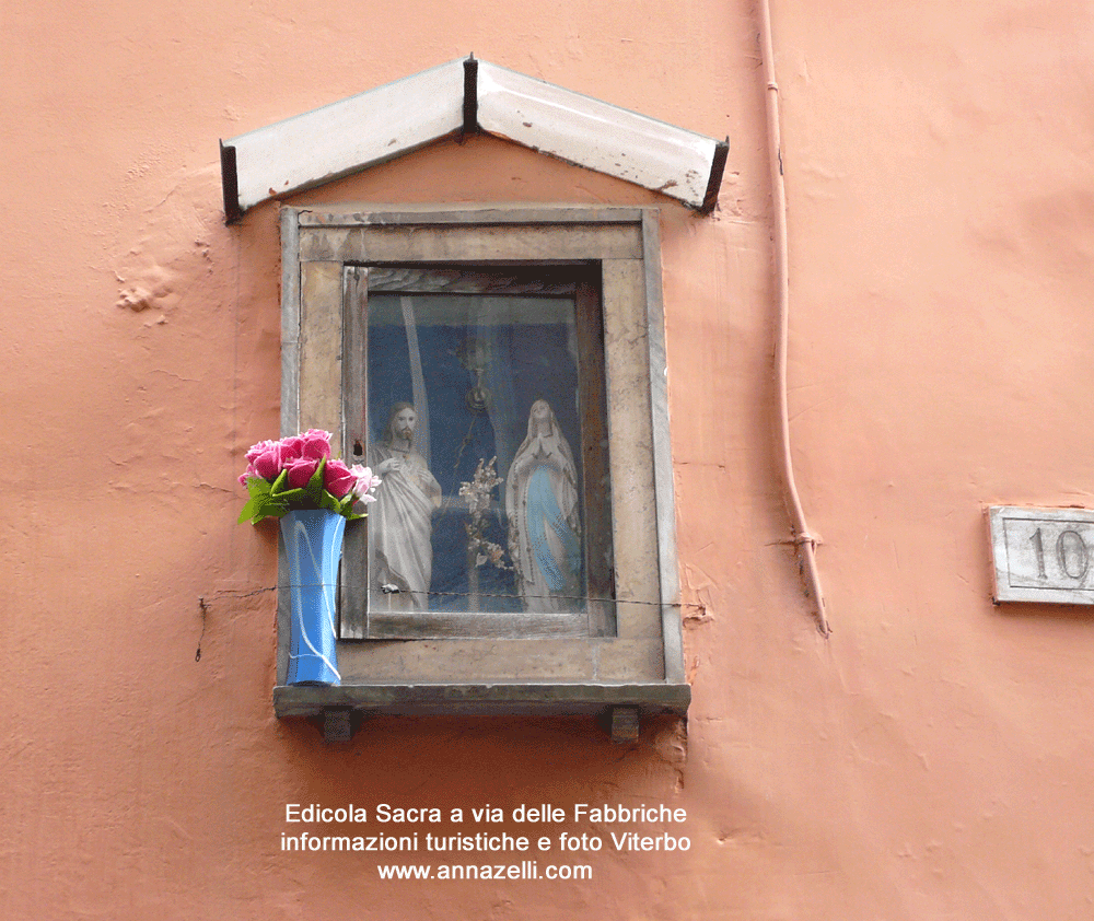 edicola sacra madonnella a via delle fabbriche 10 viterbo info e foto anna zelli