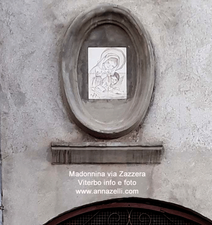 edicola sacra madonnina a via zazzera viterbo info e foto anna zelli
